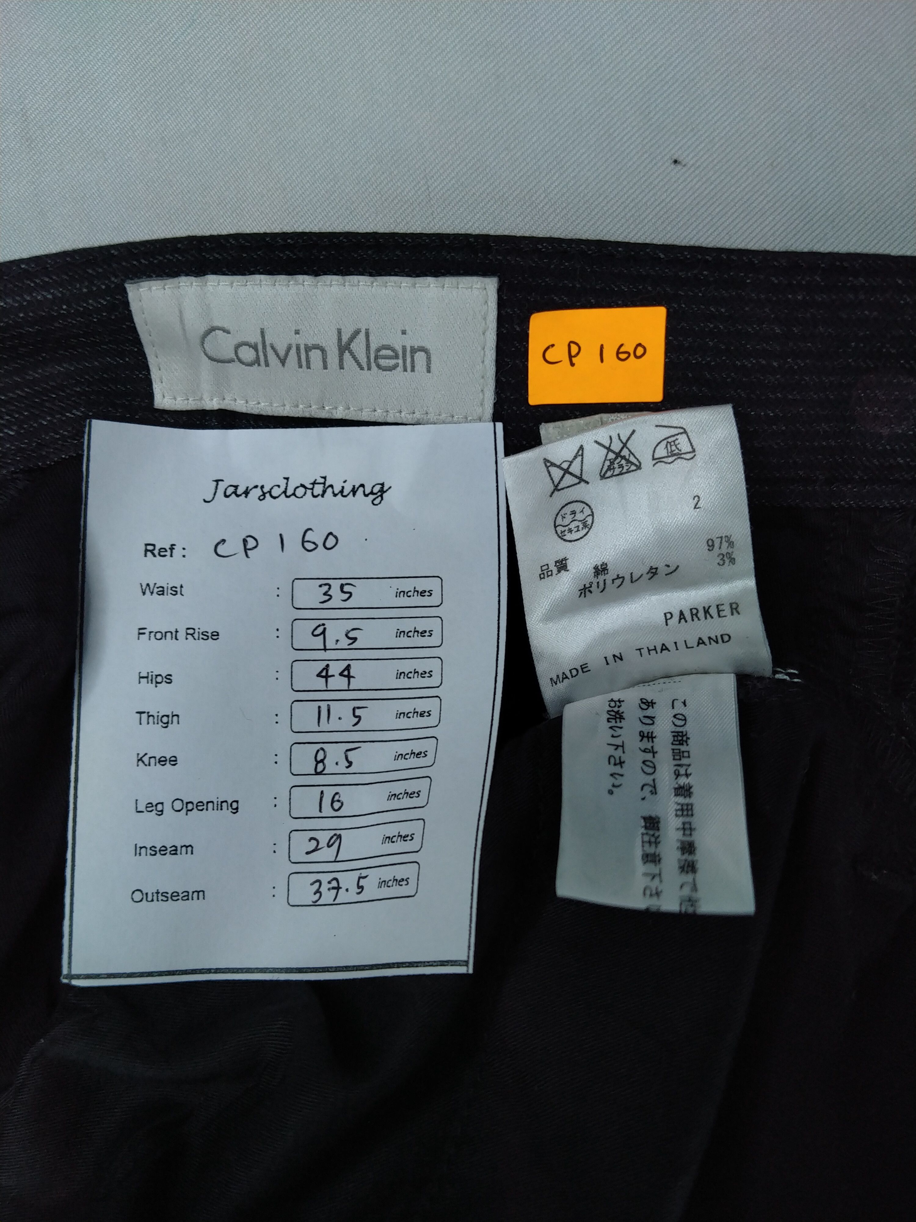 Calvin Klein Calvin Klein Cotton Pants 35 x 29 -CP160 Size US 35 - 6 Thumbnail