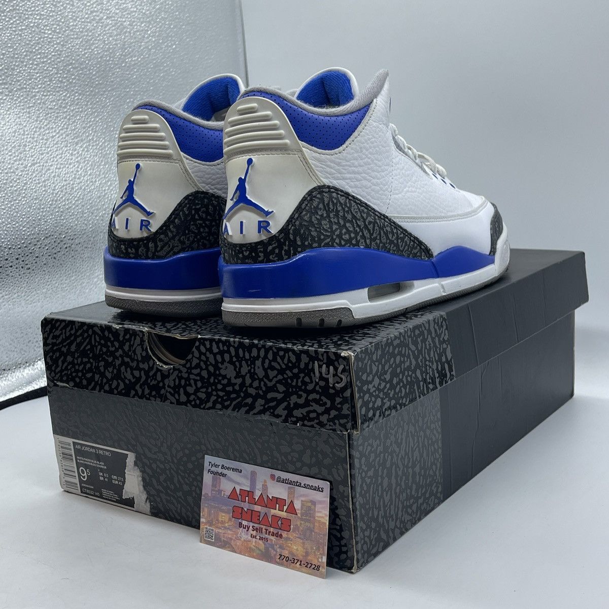 Jordan Brand Air Jordan 3 racer blue Size US 9.5 / EU 42-43 - 5 Thumbnail