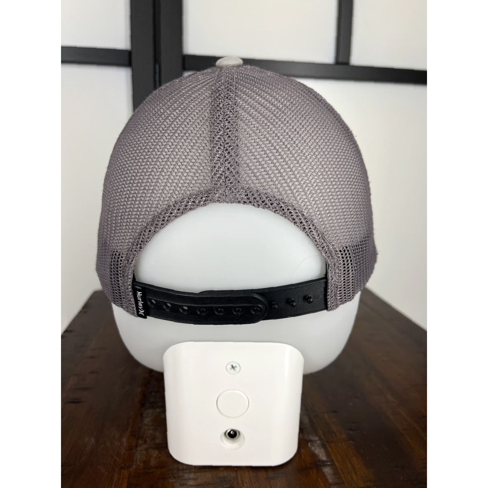 Hurley Hurley Hat Cap Slouch Trucker Adult One Size Blue Gray Stripe Nylon Polyester Adj Adjustable Mens Sports Beach Style 90s? Size ONE SIZE - 6 Thumbnail