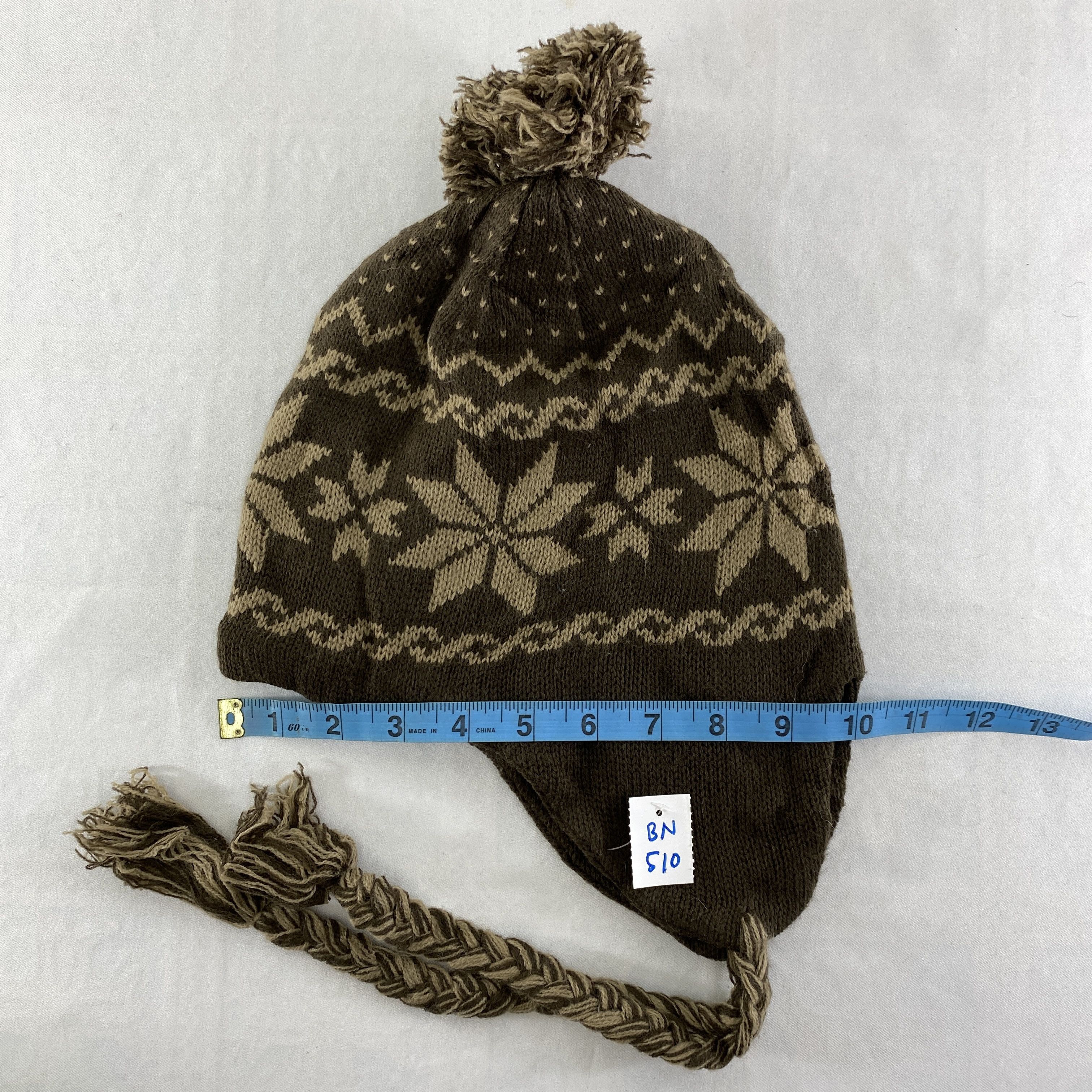 Japanese Brand Art Geometric Snow Cap Hat Beanie -BN510 Size ONE SIZE - 4 Thumbnail