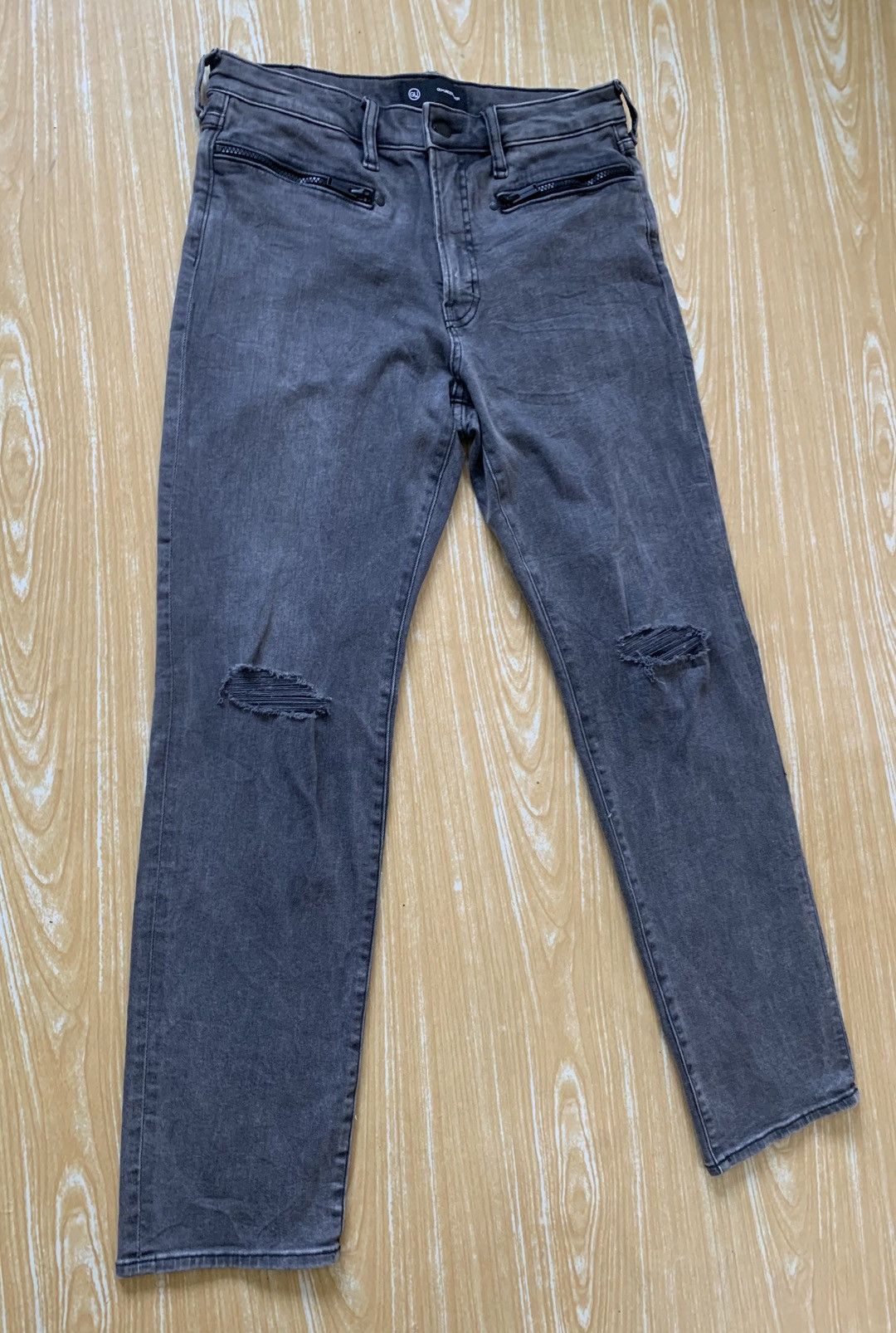 GU Distressed Gu X Undercover Faded Black Stretching Jeans Pant Size US 30 / EU 46 - 4 Thumbnail