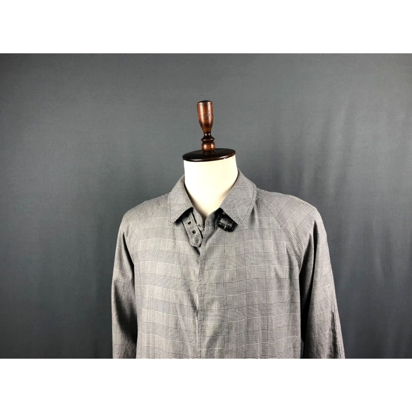 Herno Herno Coat Men Size 48 Gray Check Lightweight Belted Overcoat Casual Autumn Spring Size US M / EU 48-50 / 2 - 6 Thumbnail