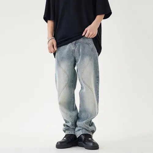 VIBE Street 90’s hiphop washed skateboard hip-hop jeans Size US 34 / EU 50 - 3 Thumbnail