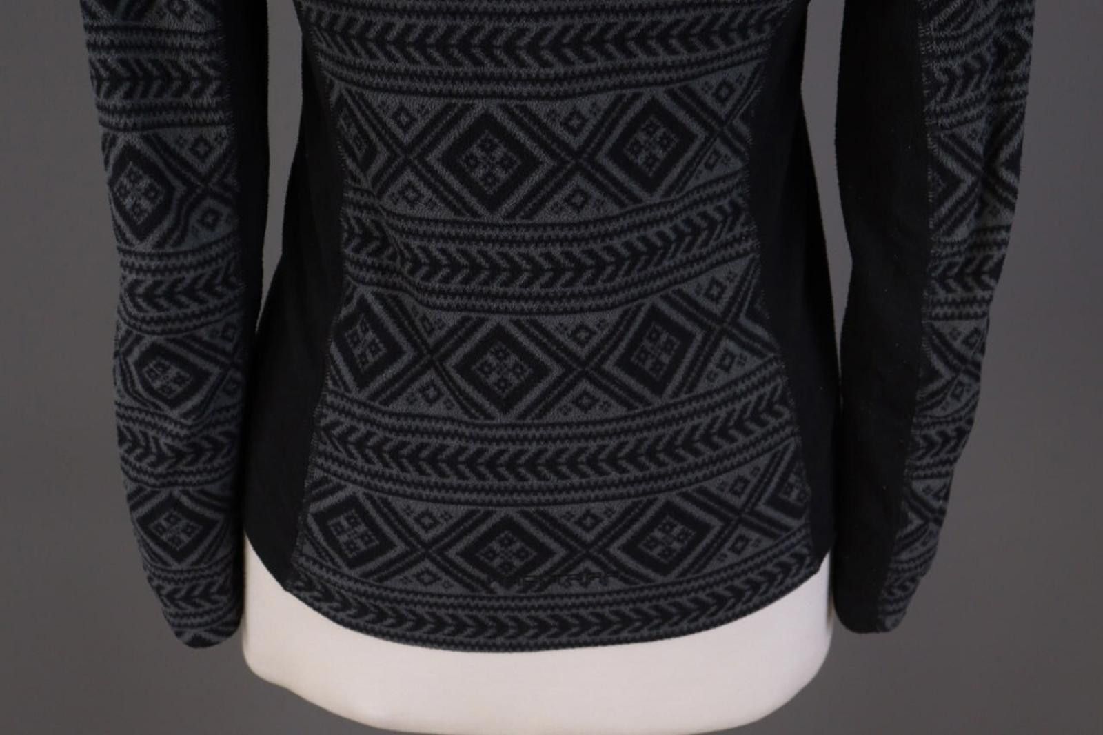 Designer Kari Traa Gray Nordic Fair Isle Full Zip Jacket Size S Size S / US 4 / IT 40 - 9 Thumbnail