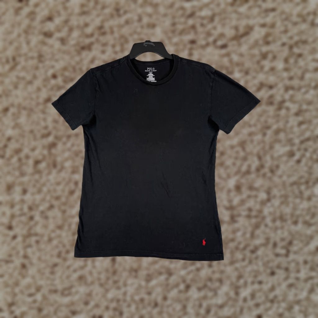 Tommy Hilfiger Tommy Hilfiger Shirt Adult Large Black Slim Fit Crew Neck Short Sleeve Cotton T-Shirt Designer Mens Size US L / EU 52-54 / 3 - 1 Thumbnail