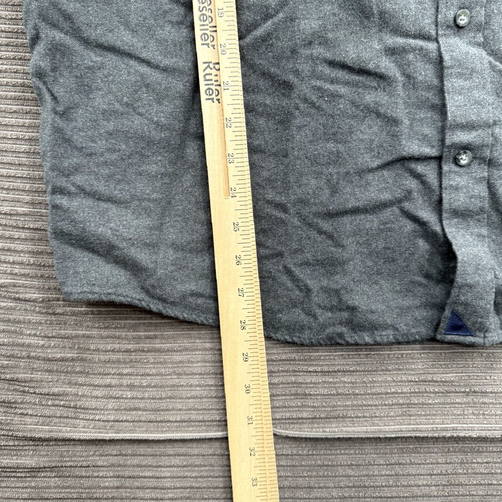 UNTUCKit UNTUCKit Shirt Mens 3XL Gray Button-Down Long Sleeve Casual Top 100% Cotton Soft Button-Up Untucked Hem Men Casual Classic Comfort Size US XXL / EU 58 / 5 - 4 Thumbnail