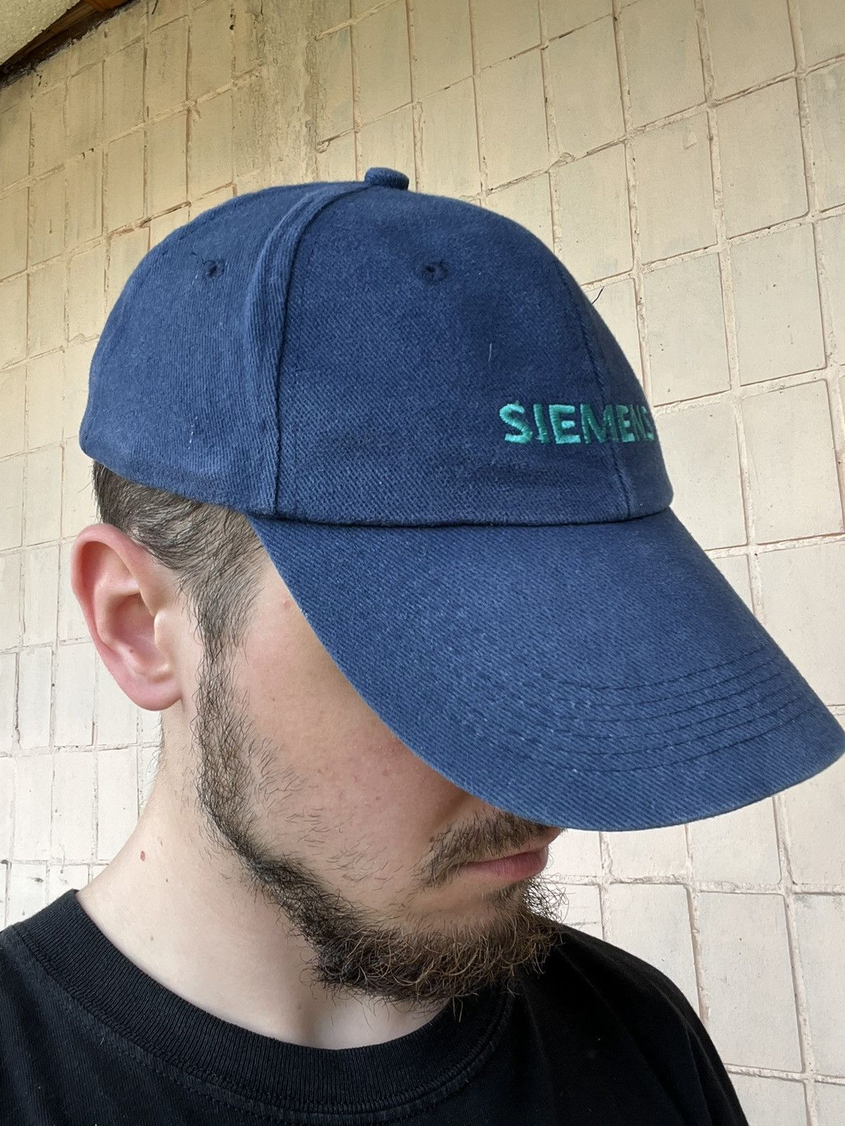 Vintage Y2K Siemens Vintage Hat Teal Snapback Size ONE SIZE - 21 Thumbnail