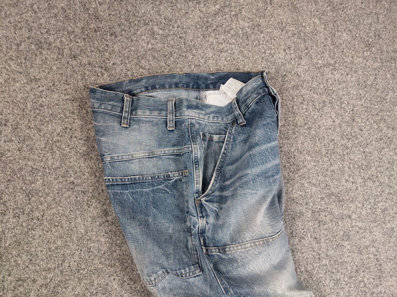 G-Star Vintage G Star Raw 3D Loose Double Knee Faded Denim Jeans Size US 33 - 13 Thumbnail