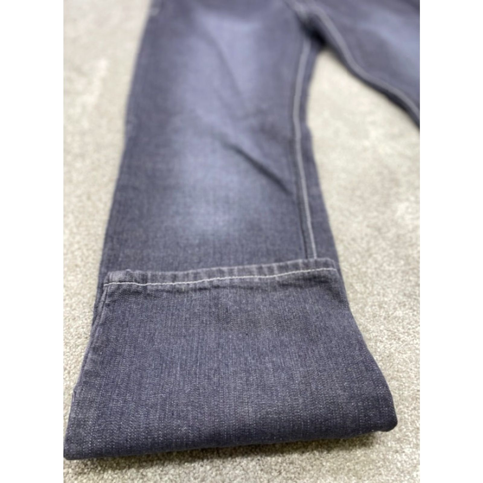 Vintage Mecca Jeans Mens 34x34 Blue Denim Slim Fit Straight Leg Embroidered Pockets Size US 34 / EU 50 - 2 Thumbnail