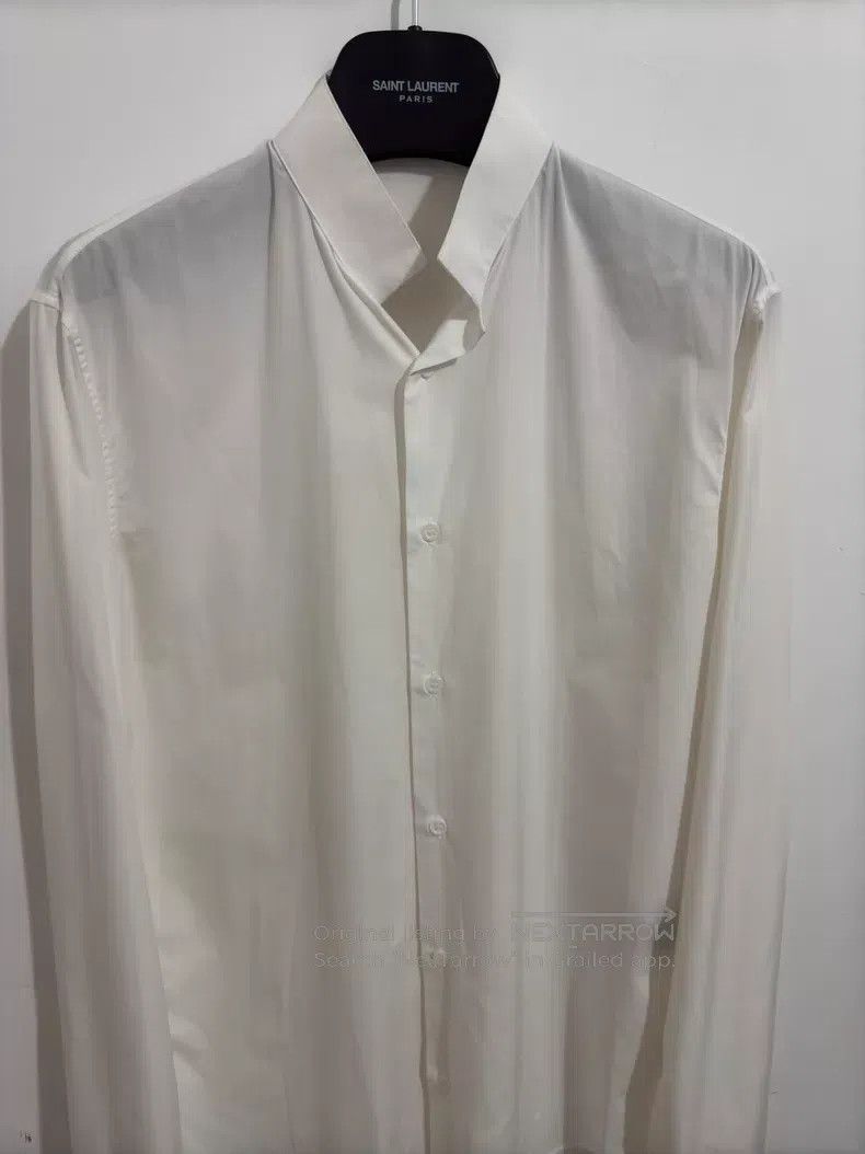 Dior Dior White Cotton Basic Stand Collar Shirt i Size XS / US 0-2 / IT 36-38 - 3 Thumbnail