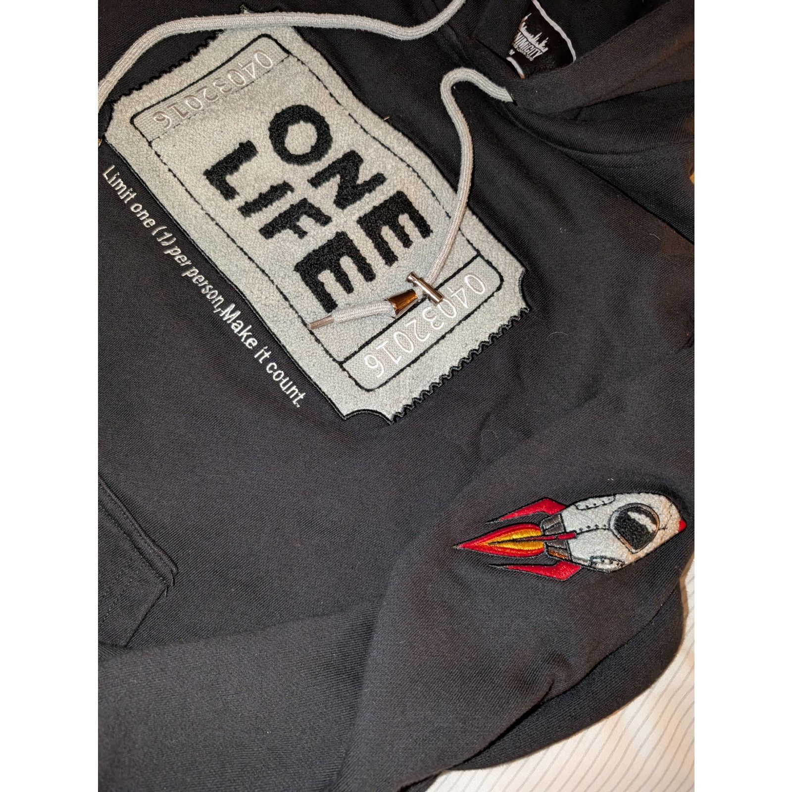 Champion Denimicity One Life Ticket Hoodie Size Medium Black Size US M / EU 48-50 / 2 - 2 Thumbnail