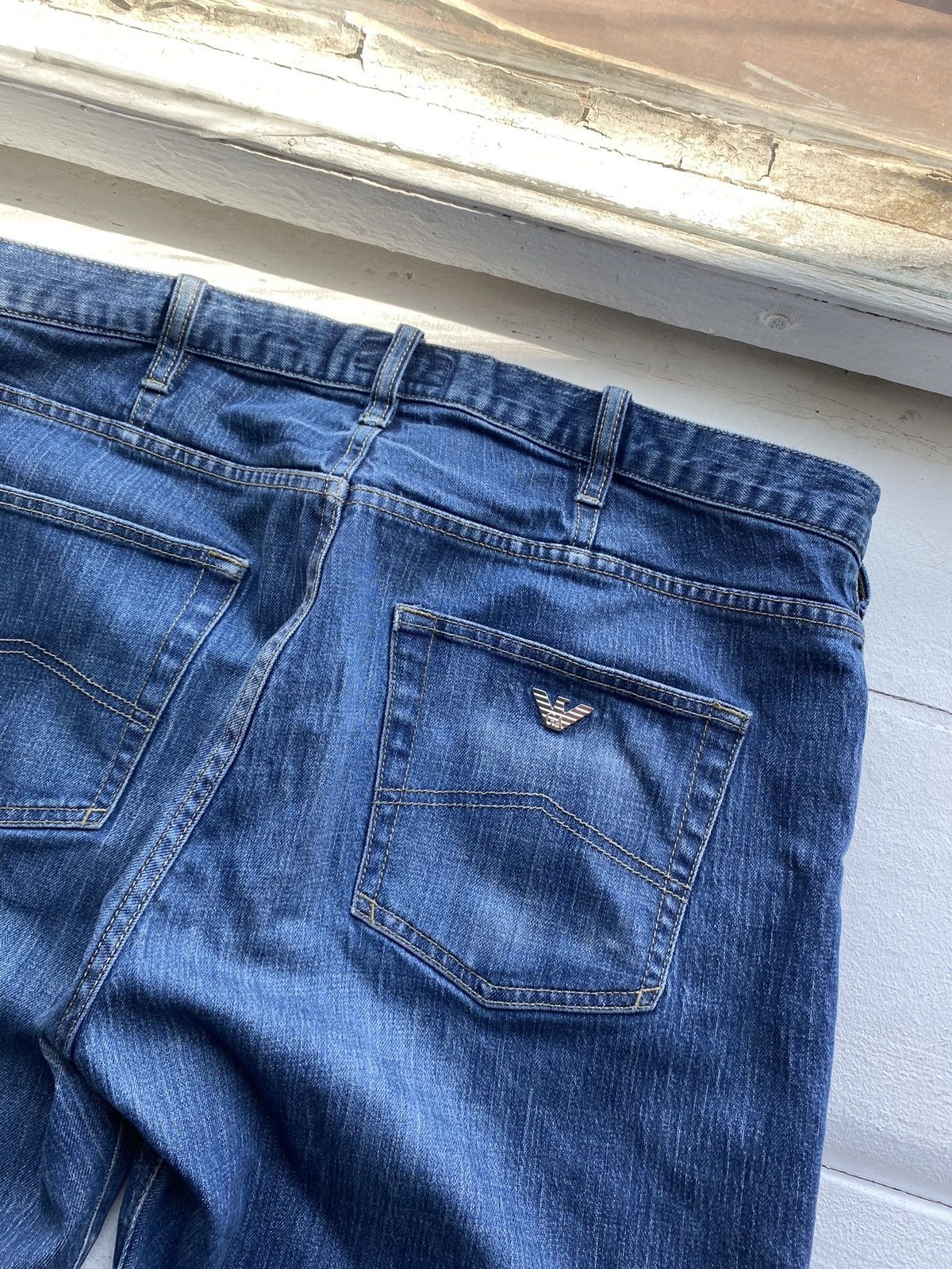 Designer × Giorgio Armani × Vintage Giorgio Armani Jeans Blue 36 Relaxed Straight Designer Size US 36 / EU 52 - 11 Thumbnail