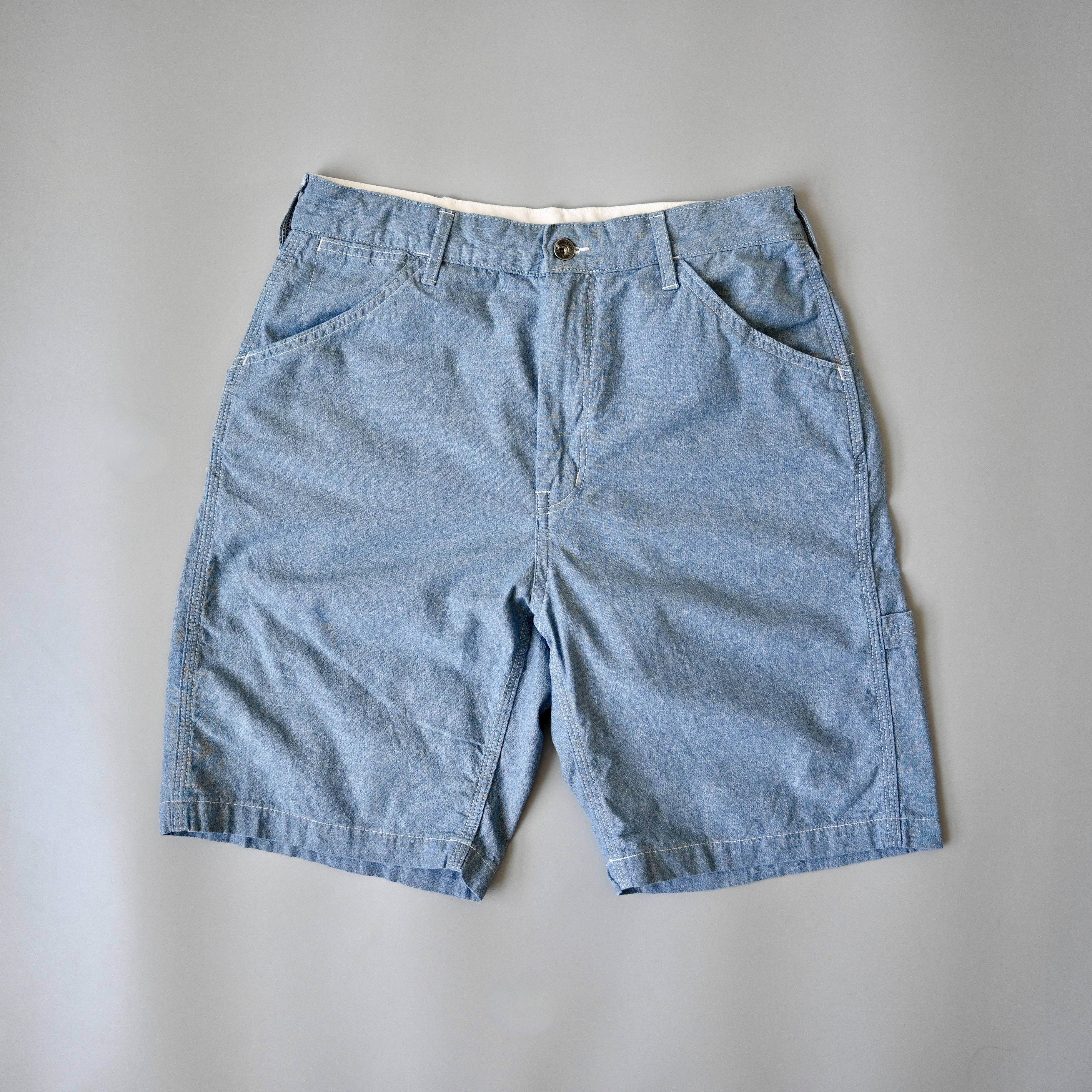 Engineered Garments UNUSED, Engineered Garments painter shorts, chambray, XS Size US 30 / EU 46 - 2 Thumbnail
