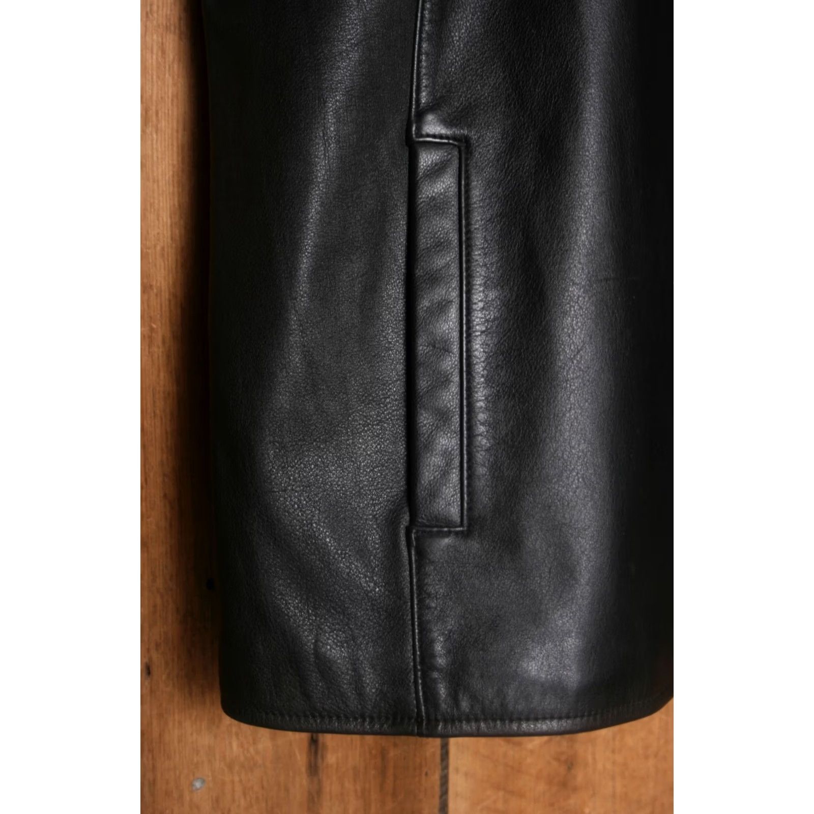 Eddie Bauer EDDIE BAUER Leather Stine Jacket Women's XL Tall Black Biker Zip Coat Shirt/Hoodie? Size XL / US 12-14 / IT 48-50 - 5 Thumbnail