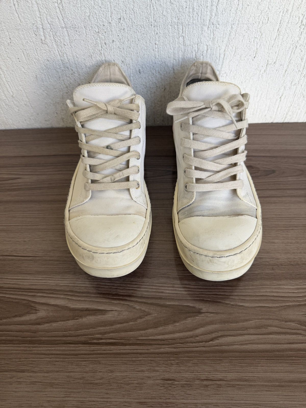 Rick Owens Drkshdw Khaki canvas ramones Size US 8 / EU 41 - 10 Thumbnail