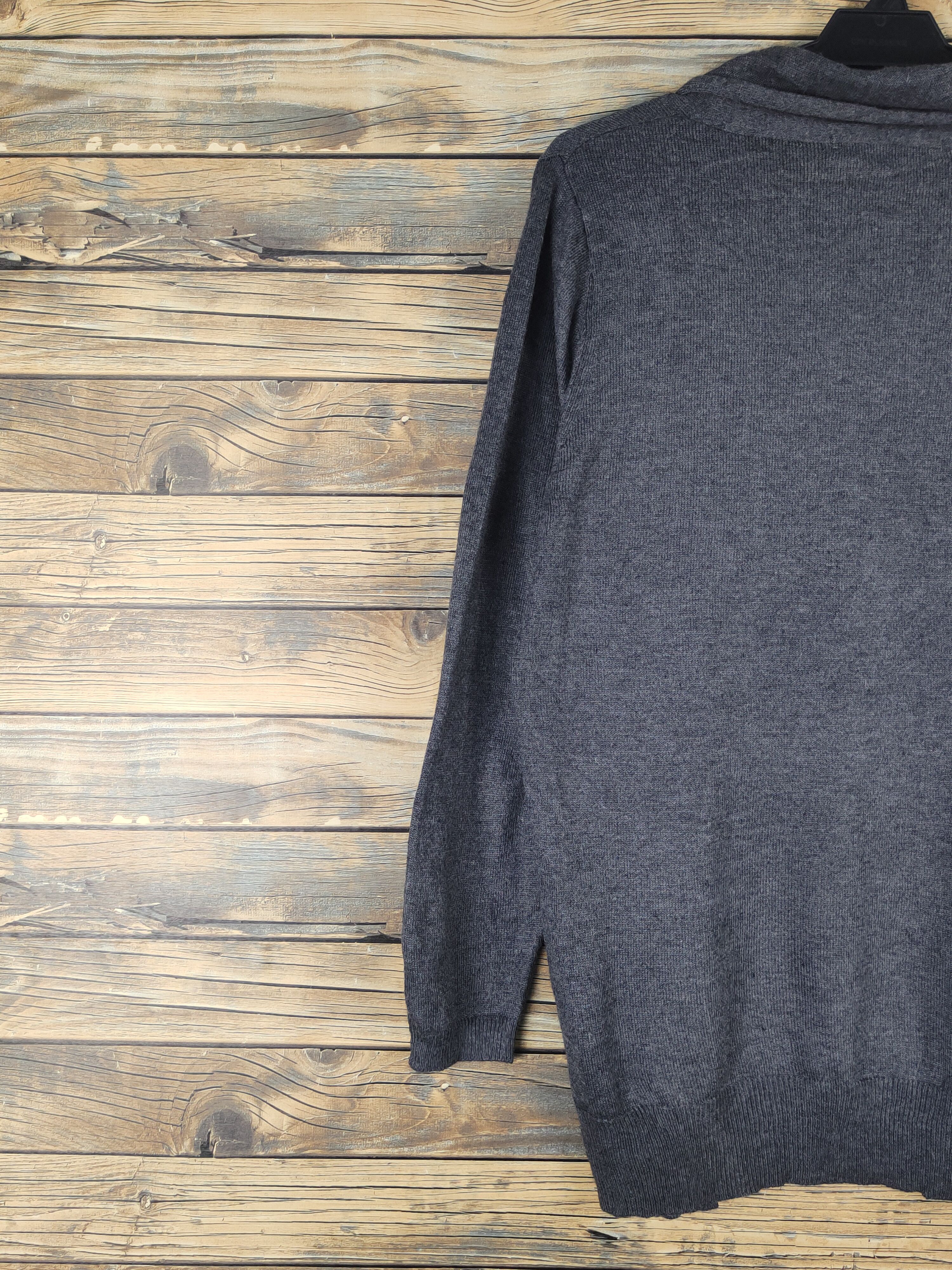 Homespun Knitwear × Japanese Brand Lugnoncure Dark Gray Knitwear Cardigan#W1507 Size M / US 6-8 / IT 42-44 - 8 Thumbnail