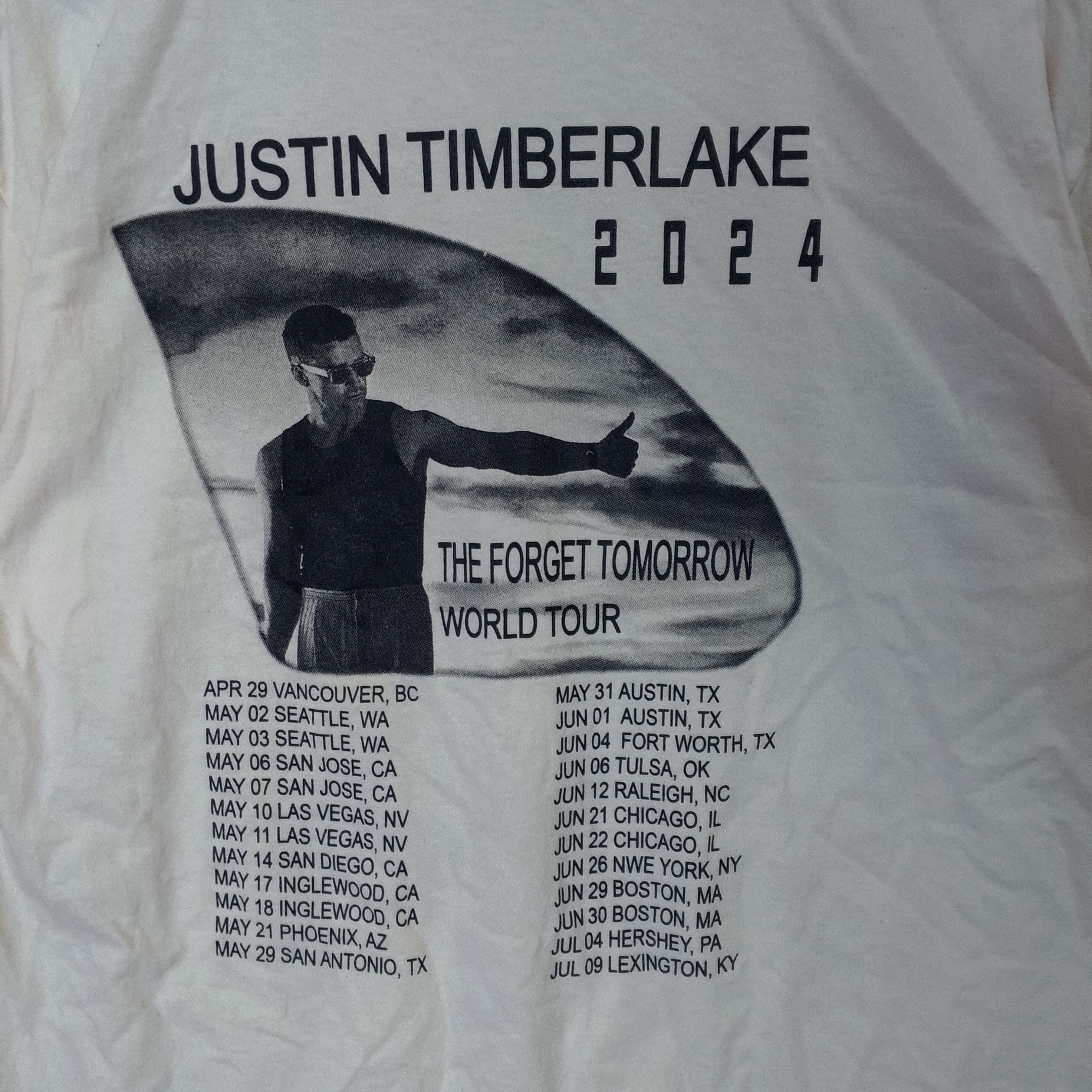 Rap Tees Justin Timberlake Tour Tee Size US L / EU 52-54 / 3 - 6 Thumbnail