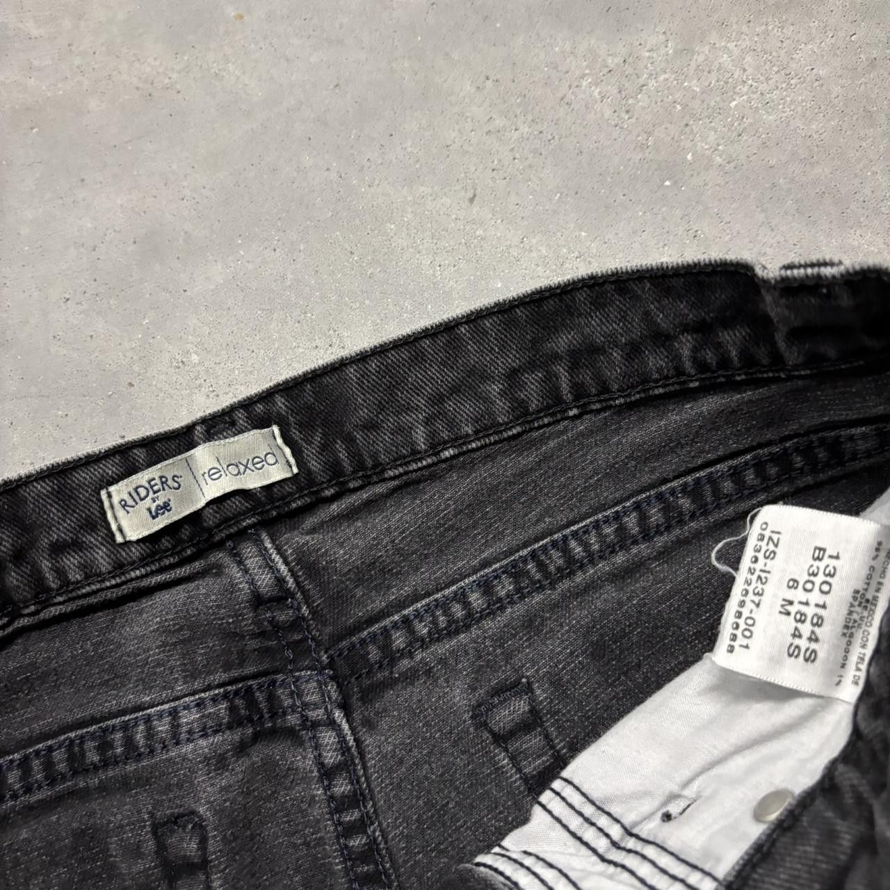 Japanese Brand × Vintage Crazy Vintage Y2K/2000s Grunge Faded Black Denim Jeans! Size US 29 - 8 Thumbnail