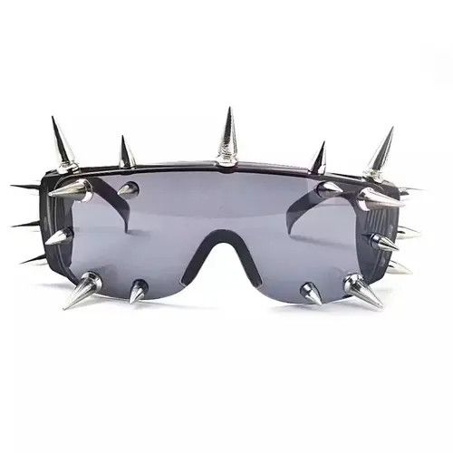 Electric Visual × Vintage Spiked Sunglasses Y2K Size ONE SIZE - 2 Thumbnail