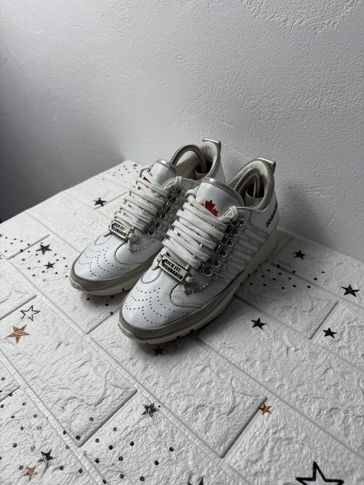 Dsquared2 Dsquared2 US8 UK5.5 EUR39 Sneakers Women's Casual White Size US 8 / IT 38 - 5 Thumbnail