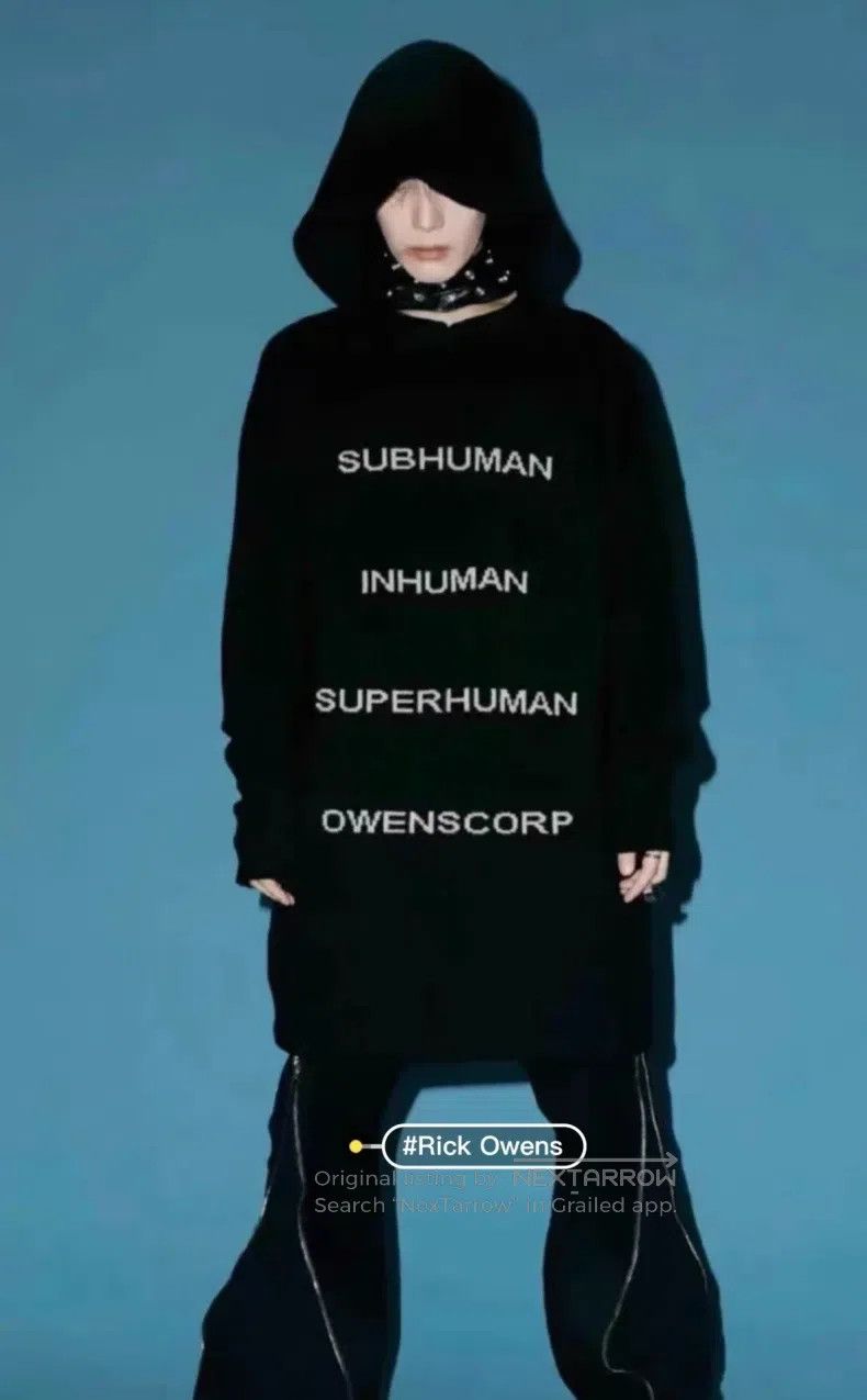 Rick Owens Rick Owens 22FW Show Same Black Hooded Sweater Hoodie Size US S / EU 44-46 / 1 - 9 Thumbnail