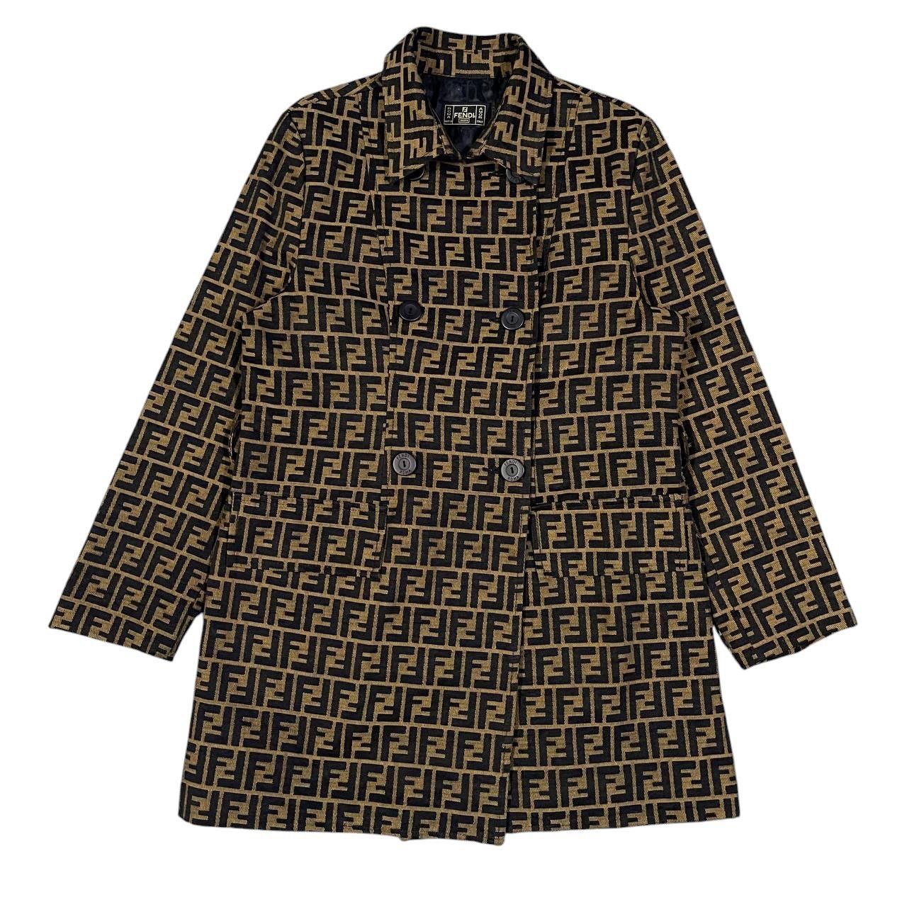 Fendi Vintage Fendi Zucca Monogram Brown Jacket Size S / US 4 / IT 40 - 1 Thumbnail