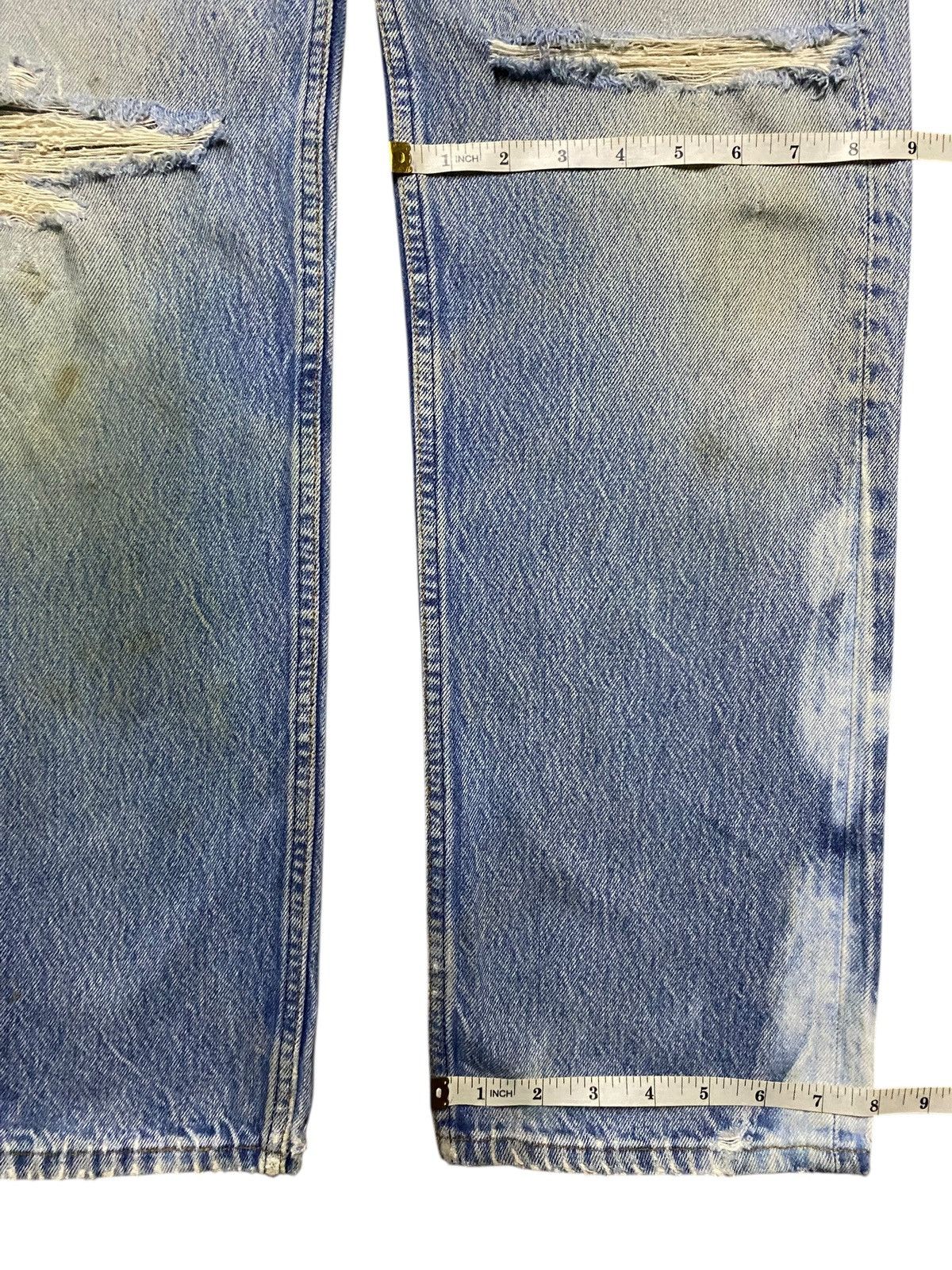 Levi's Levi’s 501 Distressed Light Wash Straight USA Vintage Size US 32 / EU 48 - 17 Thumbnail