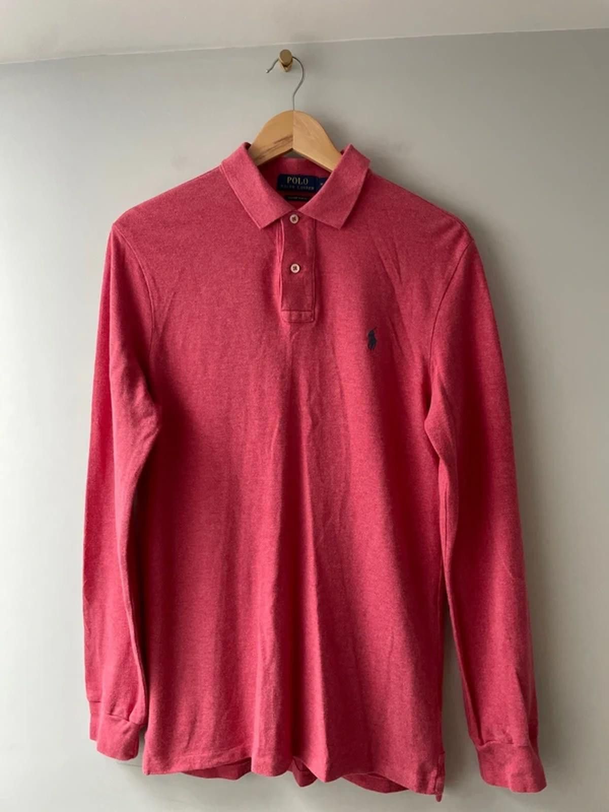 Polo Ralph Lauren Men’s Ralph Lauren Custom Slim Polo In Pink - Medium -2883 Size US M / EU 48-50 / 2 - 1 Thumbnail