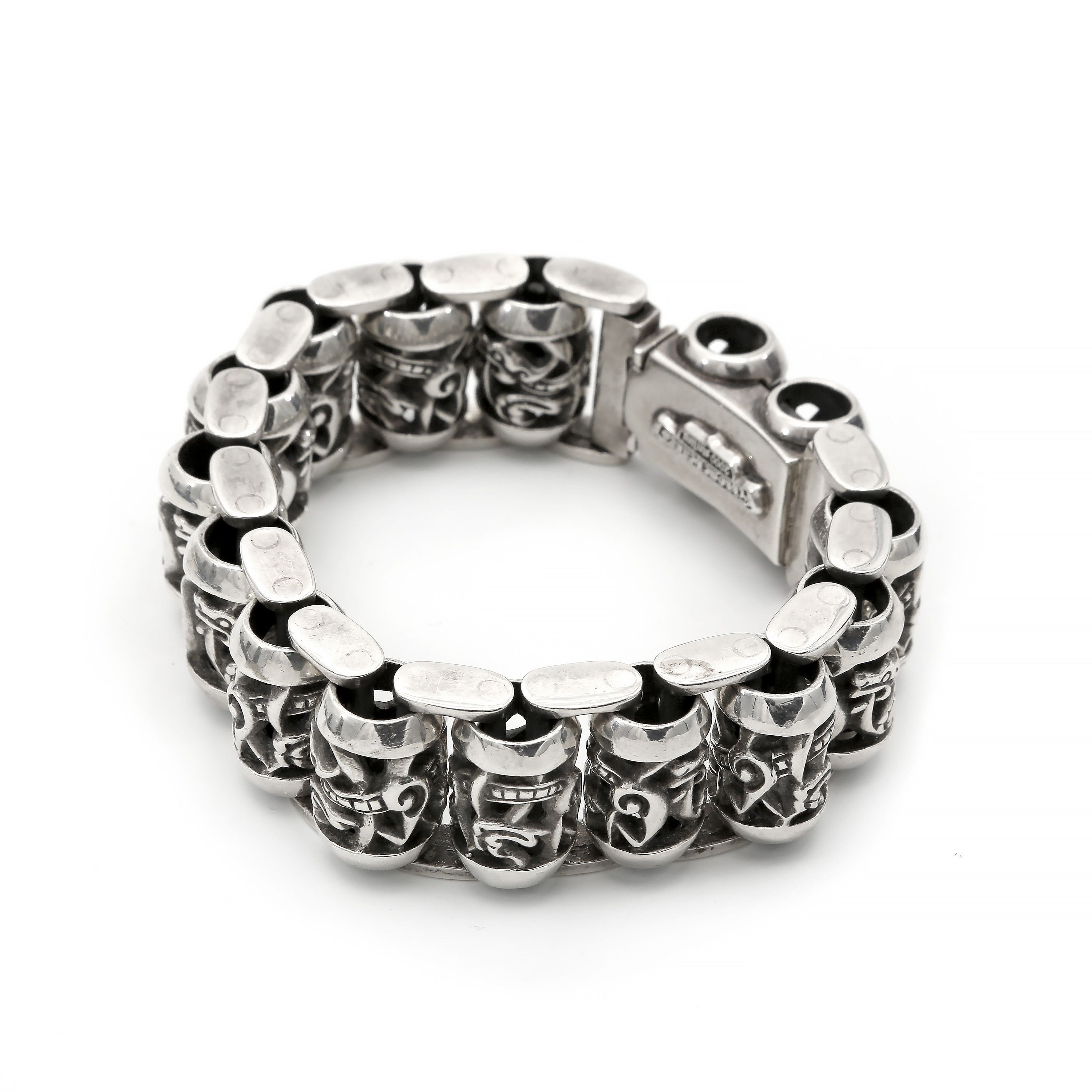 Chrome Hearts Celtic Roller Link Silver Bracelet Size ONE SIZE - 2 Thumbnail