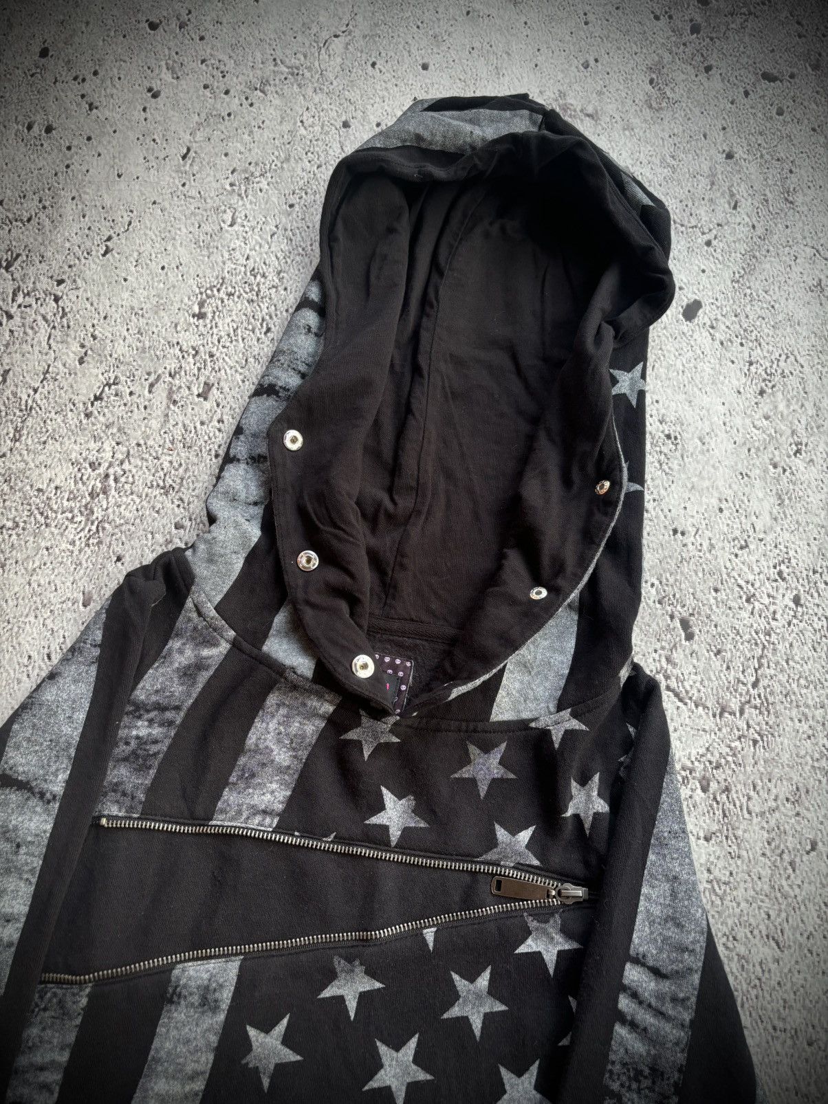 Hysteric Glamour Abey Dawa Multi star zipper ifsix lgb punk style Hoodie Size US XS / EU 42 / 0 - 3 Thumbnail