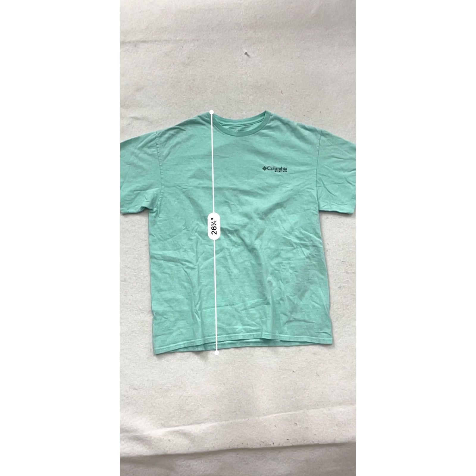 Vintage Columbia PFG T-shirt Mint Green L Unisex Adults Short Sleeve Graphic Crew Neck Mens Womens Size US L / EU 52-54 / 3 - 7 Thumbnail