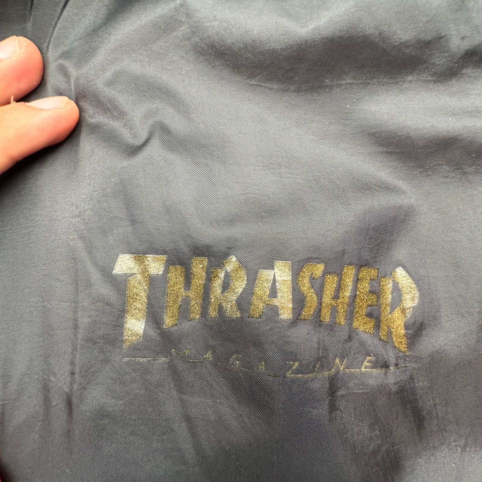 Thrasher Thrasher Pentagram Coach Jacket XL Black Lined Snap Button Size US XL / EU 56 / 4 - 7 Thumbnail
