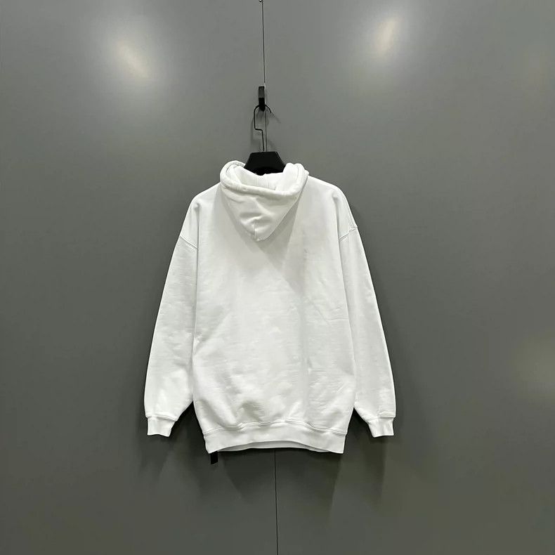 Balenciaga Balenciaga White Front Logo Print Hoodie Size US XS / EU 42 / 0 - 2 Thumbnail