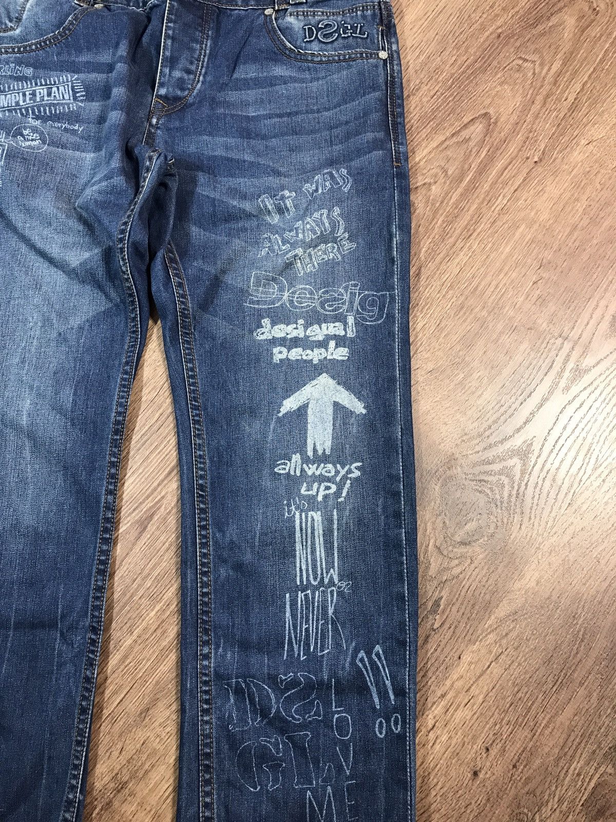 Desigual × Hysteric Glamour × Japanese Brand Desigual Funky Double Waist Looklike Hystericglamour Jeans Size US 32 / EU 48 - 3 Thumbnail