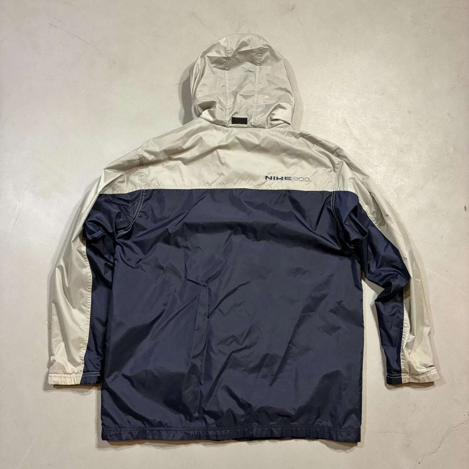 Nike Vintage 00's Nike Men's Silver & Blue Full-Zip Windbreaker Size US L / EU 52-54 / 3 - 5 Thumbnail