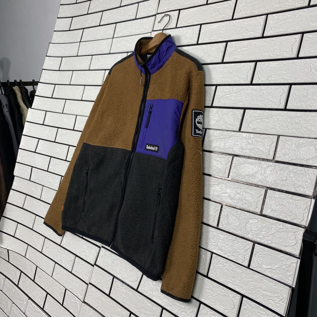 Japanese Brand 📌Fleece Sherpa Jacket Timberland Multi Color Block Size US M / EU 48-50 / 2 - 3 Thumbnail
