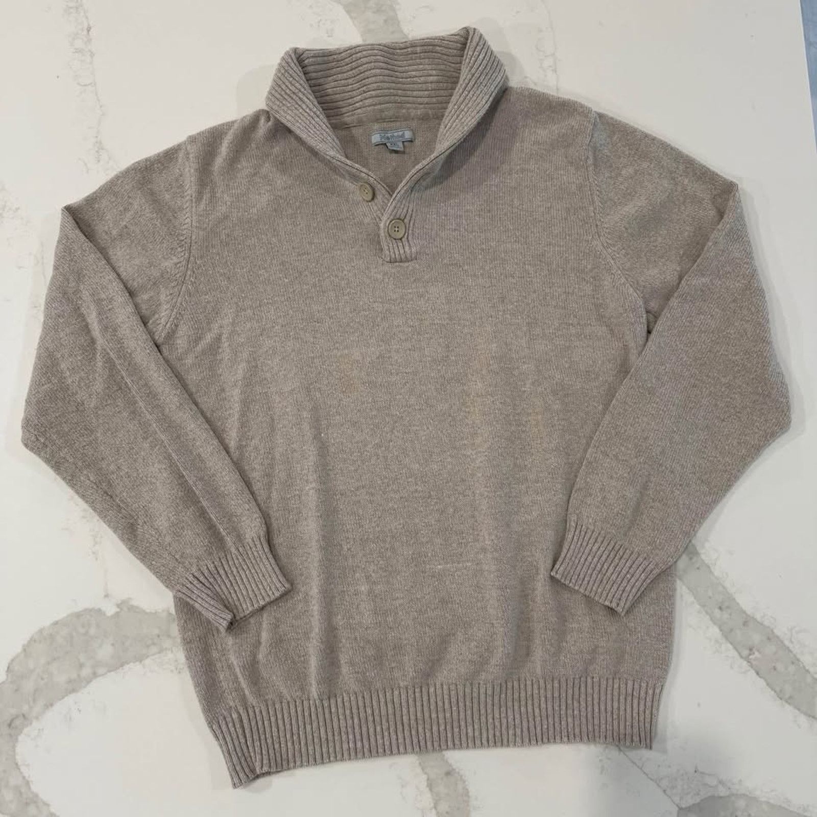 Method Method Pullover Knit Long Sleeve Shawl Neck Sweater Mens XXL Size US XXL / EU 58 / 5 - 1 Thumbnail