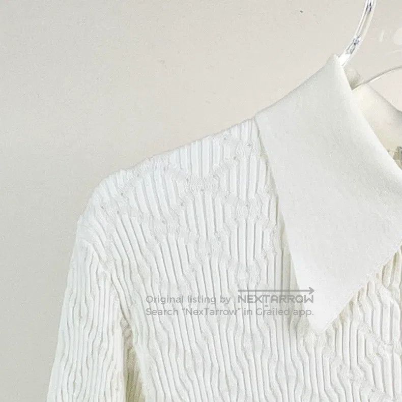 Chanel Chanel White knitted Polo short sleeves Size XS / US 0-2 / IT 36-38 - 3 Thumbnail