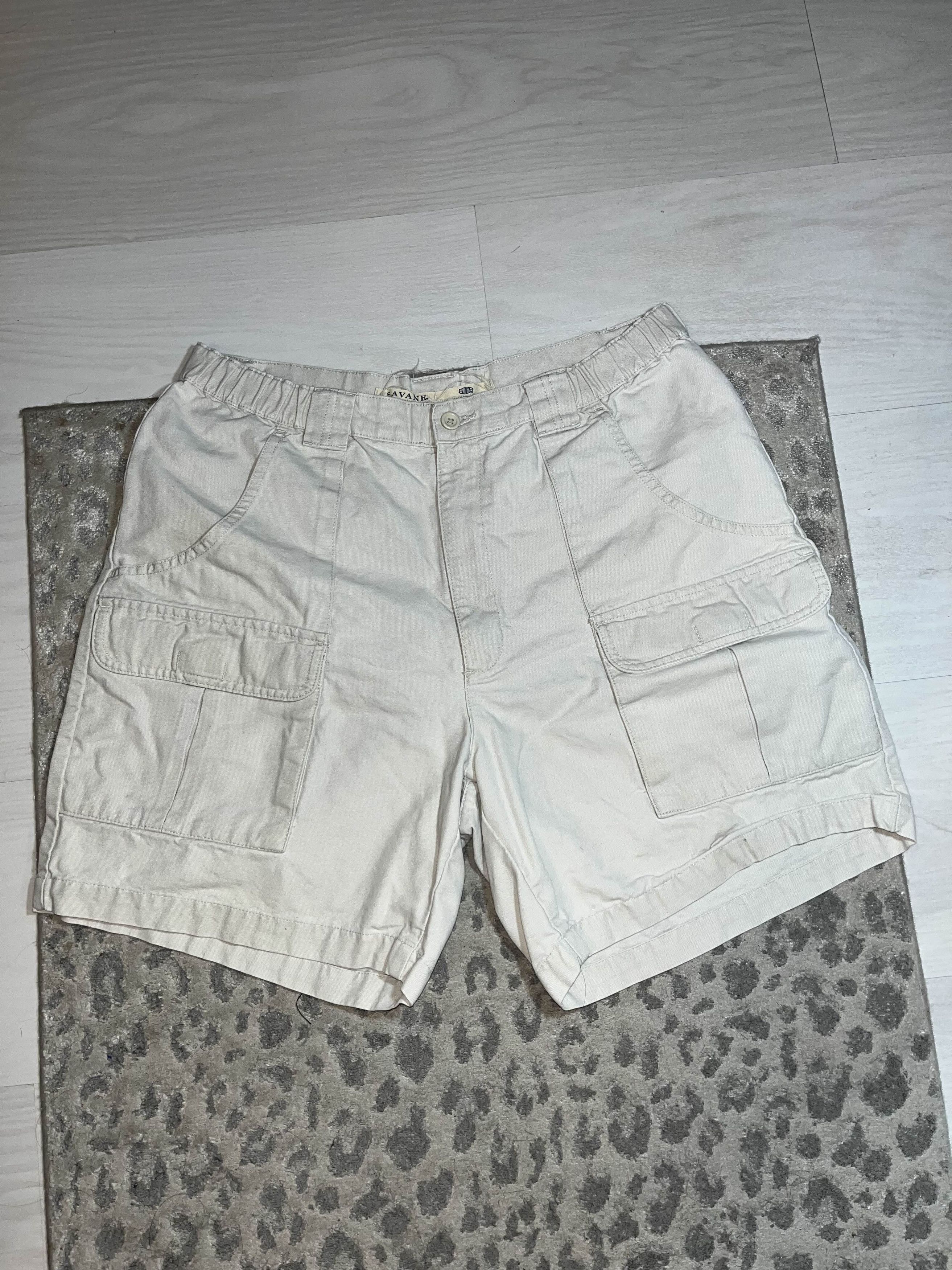 Savane Cream Savane Cargo Shorts Size US 34 / EU 50 - 1 Thumbnail