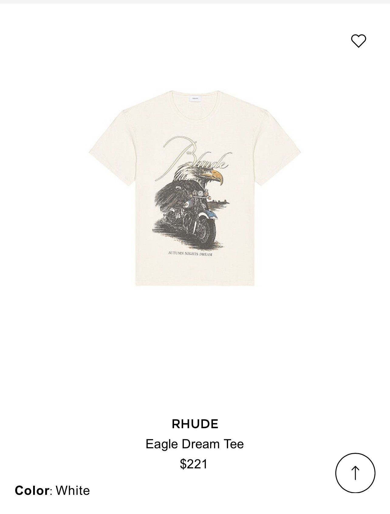 Rhude RHUDE EAGLE DREAM T-SHIRT Size US M / EU 48-50 / 2 - 2 Thumbnail