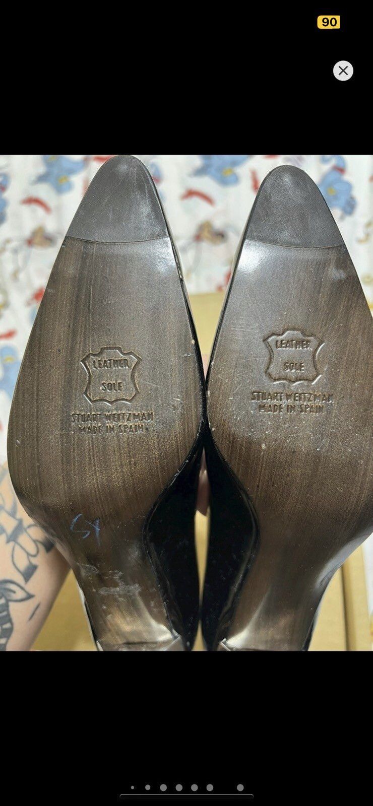 Stuart Weitzman ***FINAL DROP***RARE PATENT LEATHER STUART WEITZMAN HEEL 8 Size US 8 / IT 38 - 12 Thumbnail