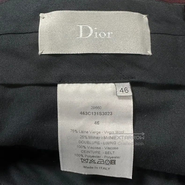 Dior Dior Burgundy satin stitching suit pants Size US 30 / EU 46 - 5 Thumbnail