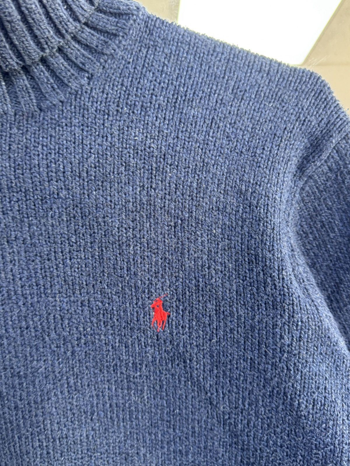 Polo Ralph Lauren Vintage Polo Ralph Lauren Sweater Cotton RL Rare Blue Mens L Size US L / EU 52-54 / 3 - 3 Thumbnail