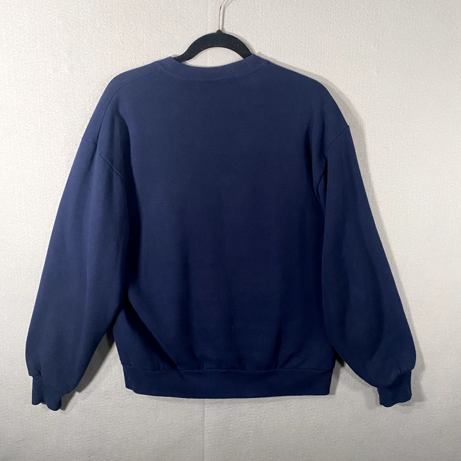 Jerzees Vtg Happy Camper Pullover Sweatshirt Blue USA Made Size XL Size US XL / EU 56 / 4 - 4 Thumbnail