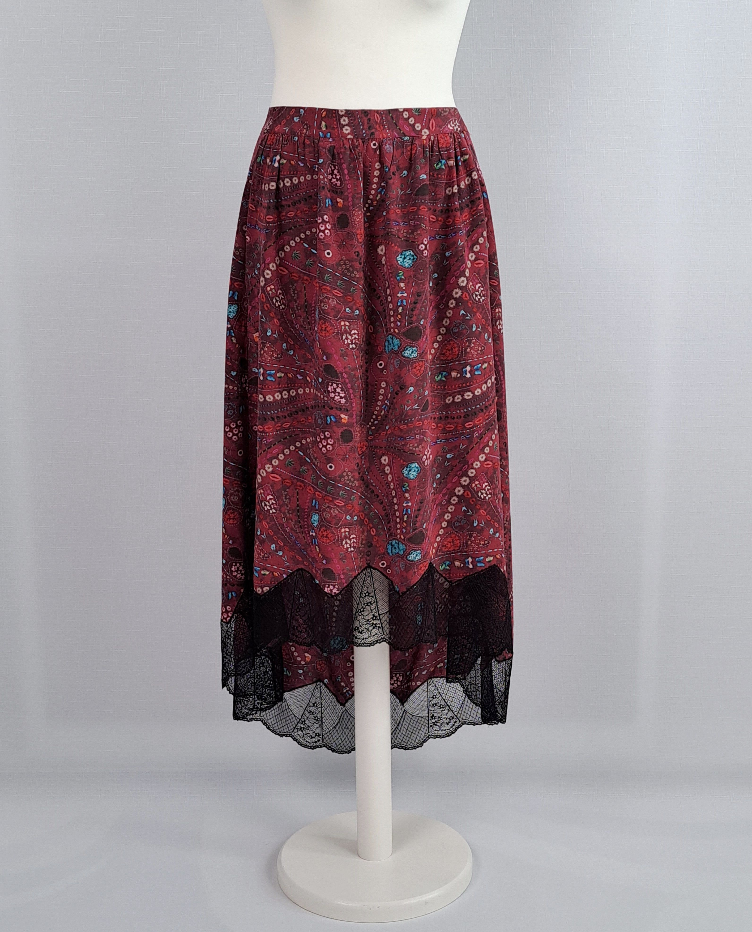 Zadig & Voltaire ZADIG & VOLTAIRE Joslin Psyche lace trim skirt. Size 40 Size 34" / US 12 / IT 48 - 3 Thumbnail