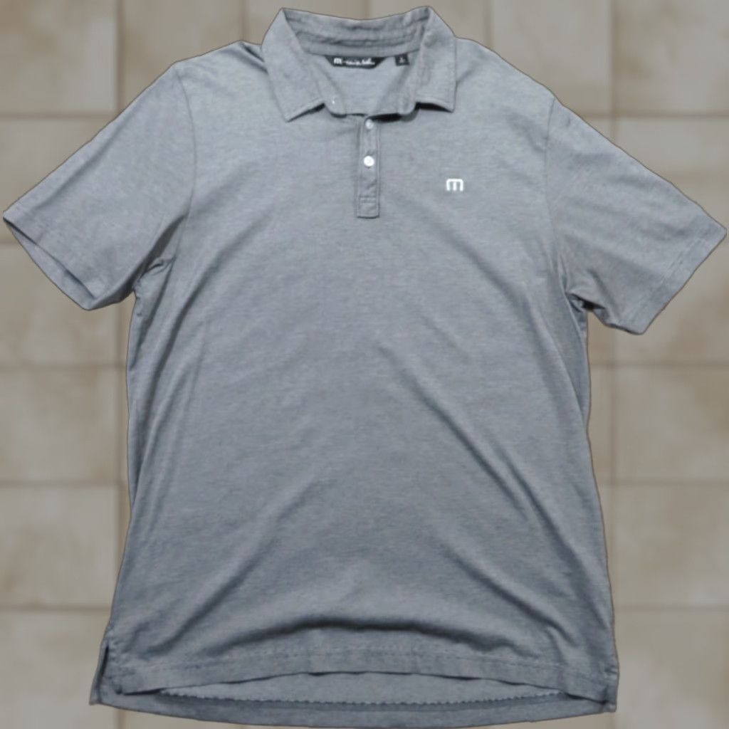 TravisMathew Travis Mathew Polo Shirt Men L Gray White Logo Golf Casual Size US L / EU 52-54 / 3 - 1 Thumbnail