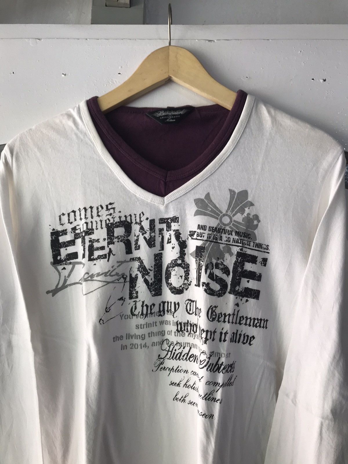 14th Addiction × If Six Was Nine × Japanese Brand Y2K Baumere Poem Longsleeve Size US M / EU 48-50 / 2 - 2 Thumbnail