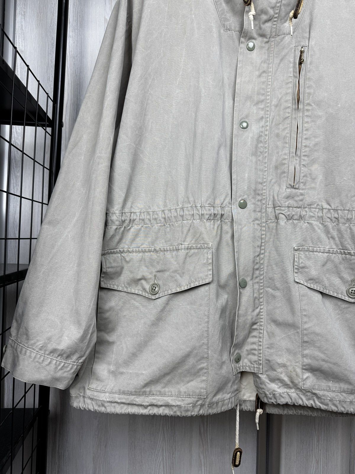 Polo Ralph Lauren Polo Ralph Lauren vintage 90s cotton blend beige gray jacket Size US M / EU 48-50 / 2 - 4 Thumbnail