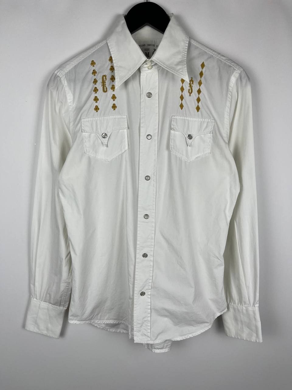 Diesel DIESEL Western Shirt Gold Embroidered Cards Dollar Sign Size US M / EU 48-50 / 2 - 1 Thumbnail