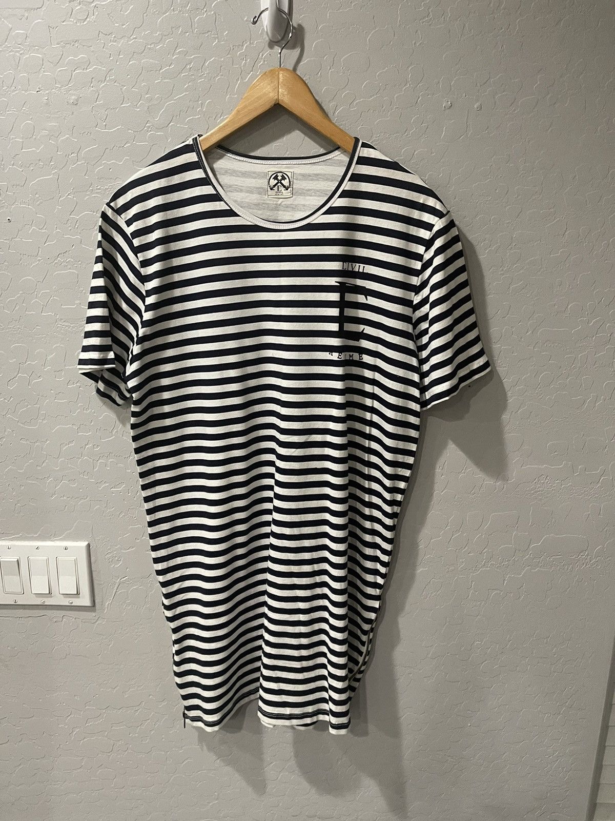 Civil Regime Civil Regime Striped “08” Zip Shirt Size Large Size US L / EU 52-54 / 3 - 1 Thumbnail